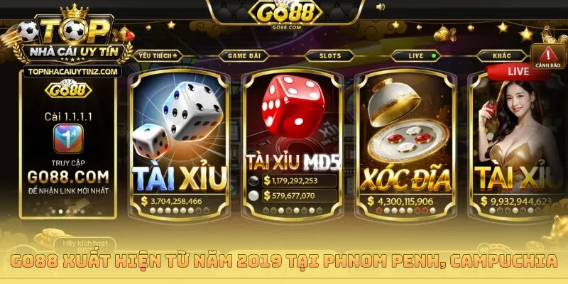 Go88 xuất hiện từ năm 2019 tại Phnom Penh, Campuchia