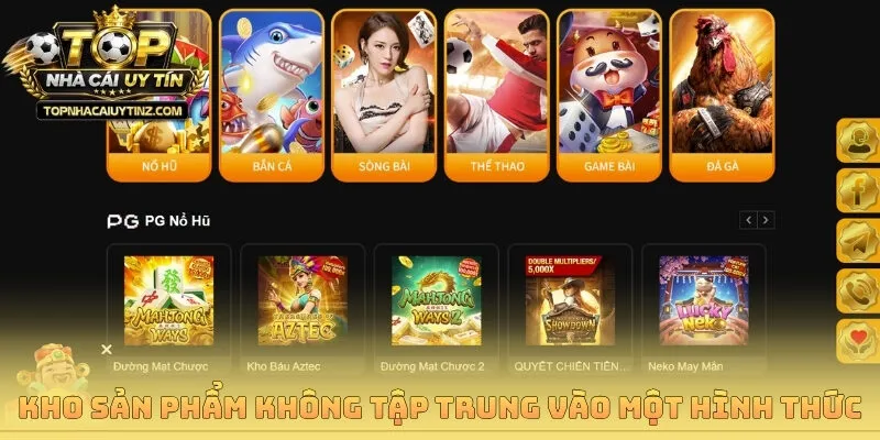 Kho sản phẩm không tập trung vào một hình thức