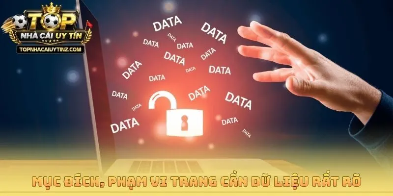 Mục đích, phạm vi trang cần dữ liệu rất rõ