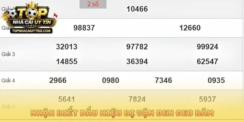 Nhận biết dấu hiệu bị vận đen đeo bám